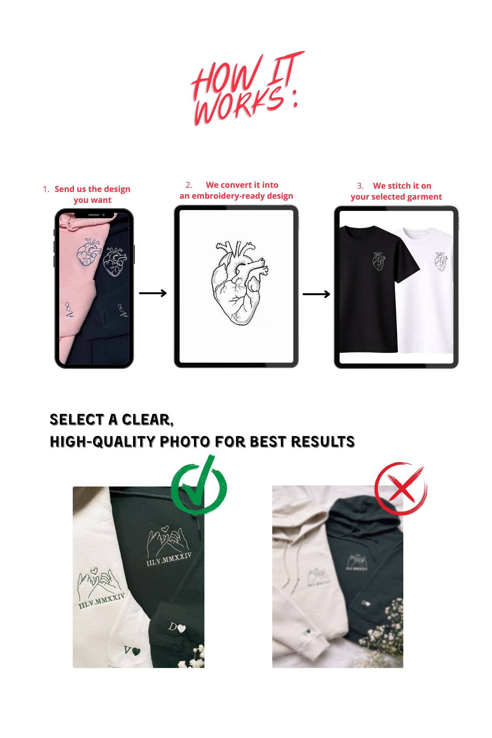 Matching Embroidery T-shirts