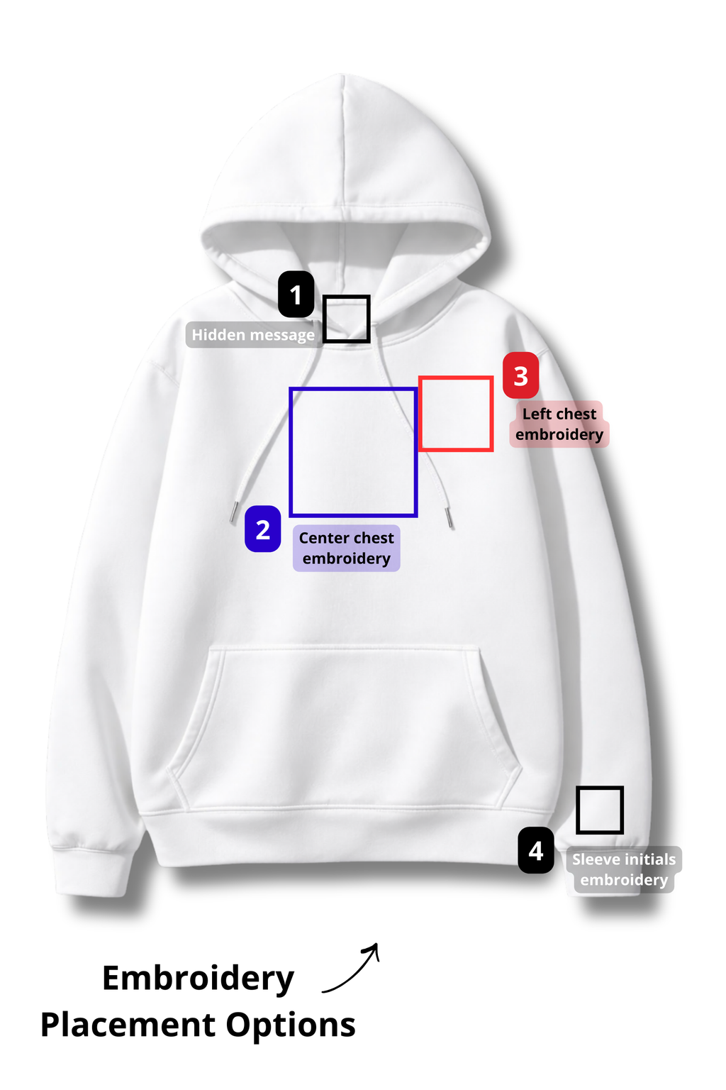 Matching Embroidery Hoodies