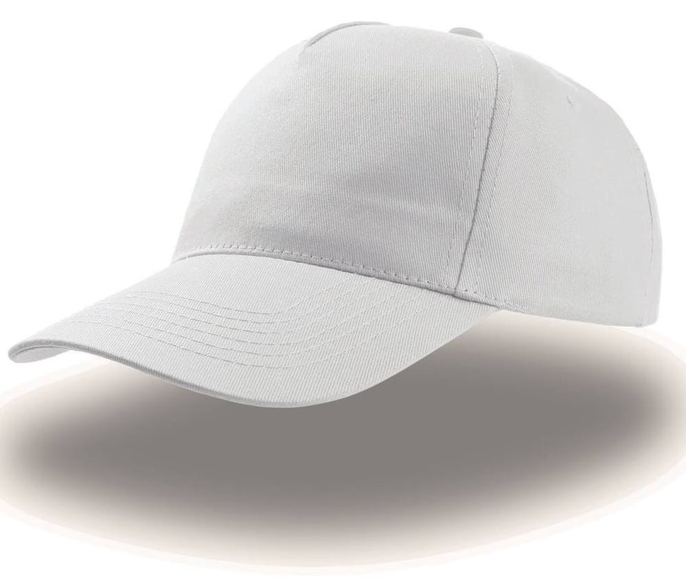White baseball cap on a white background