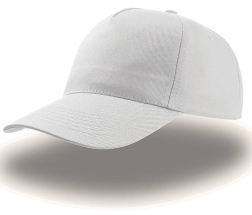 White baseball cap on a white background