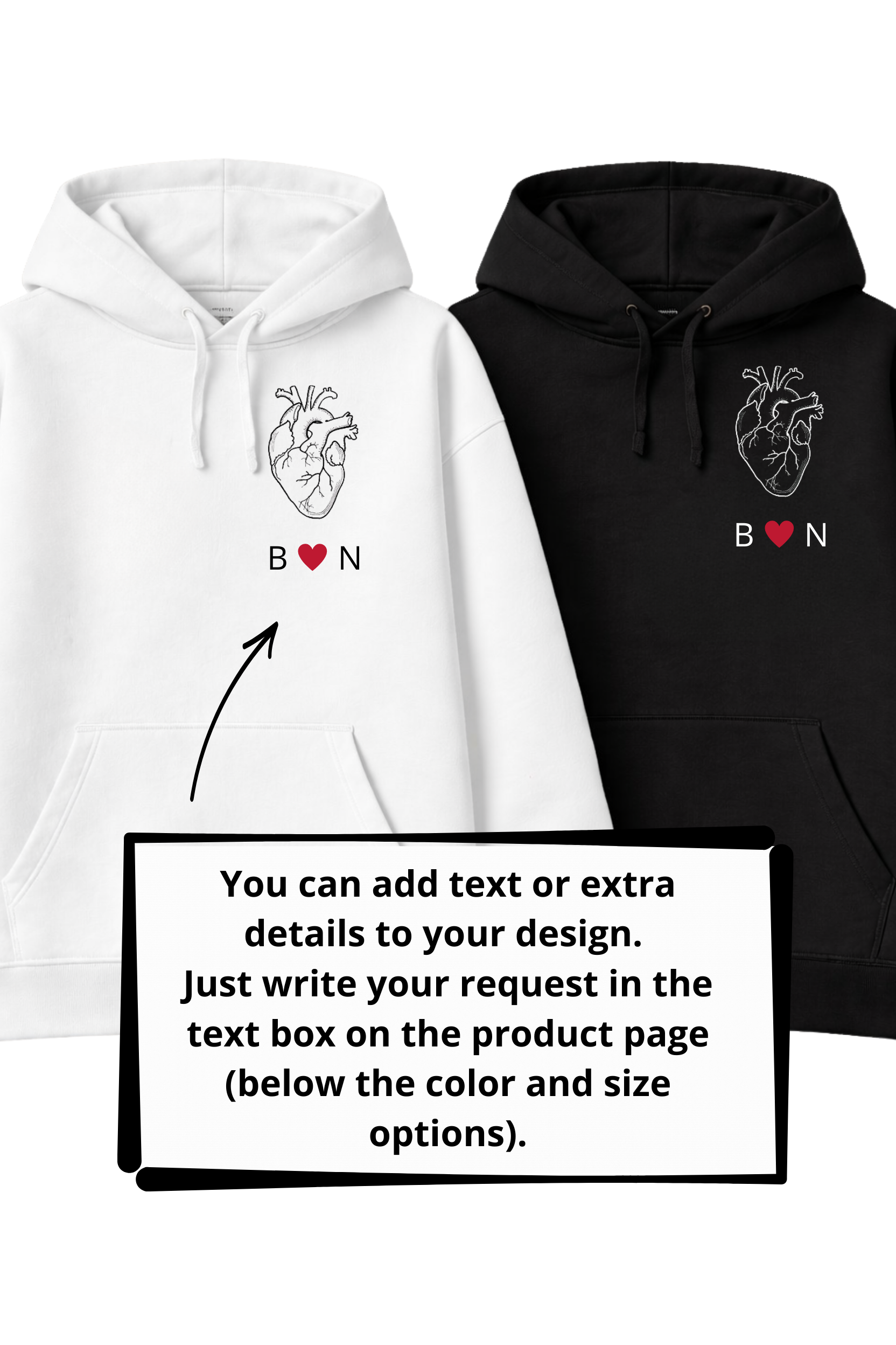 Matching Embroidery Hoodies