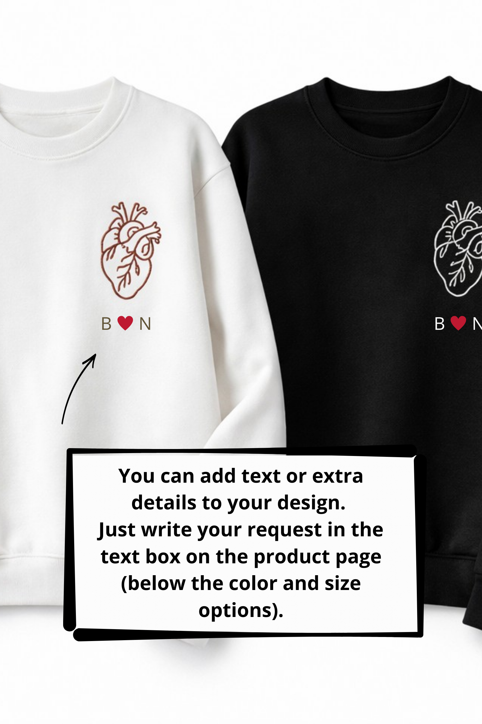 Matching Embroidery Sweatshirt