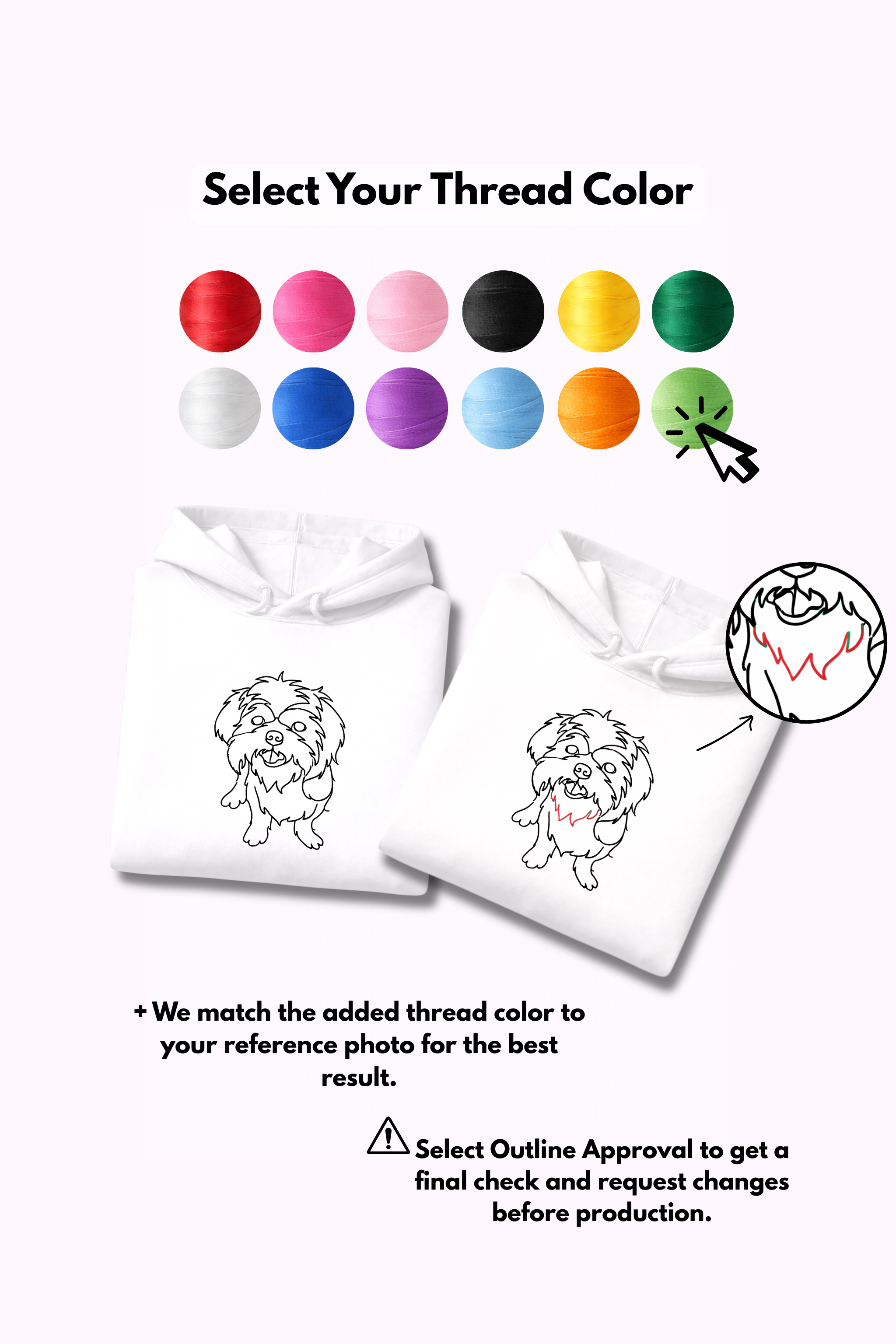 Custom Pet Embroidery Hoodie