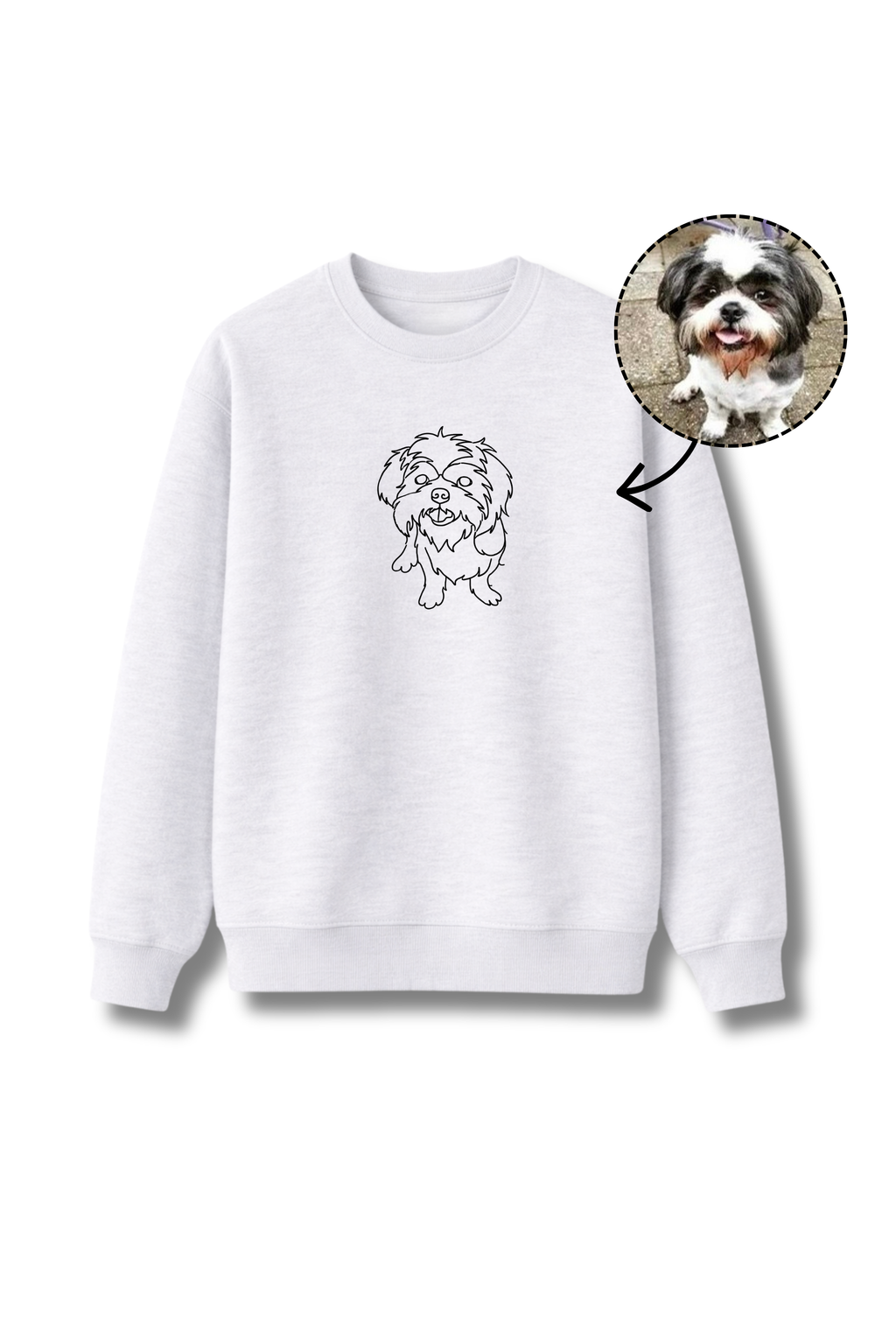 Custom Pet Embroidery Sweatshirt