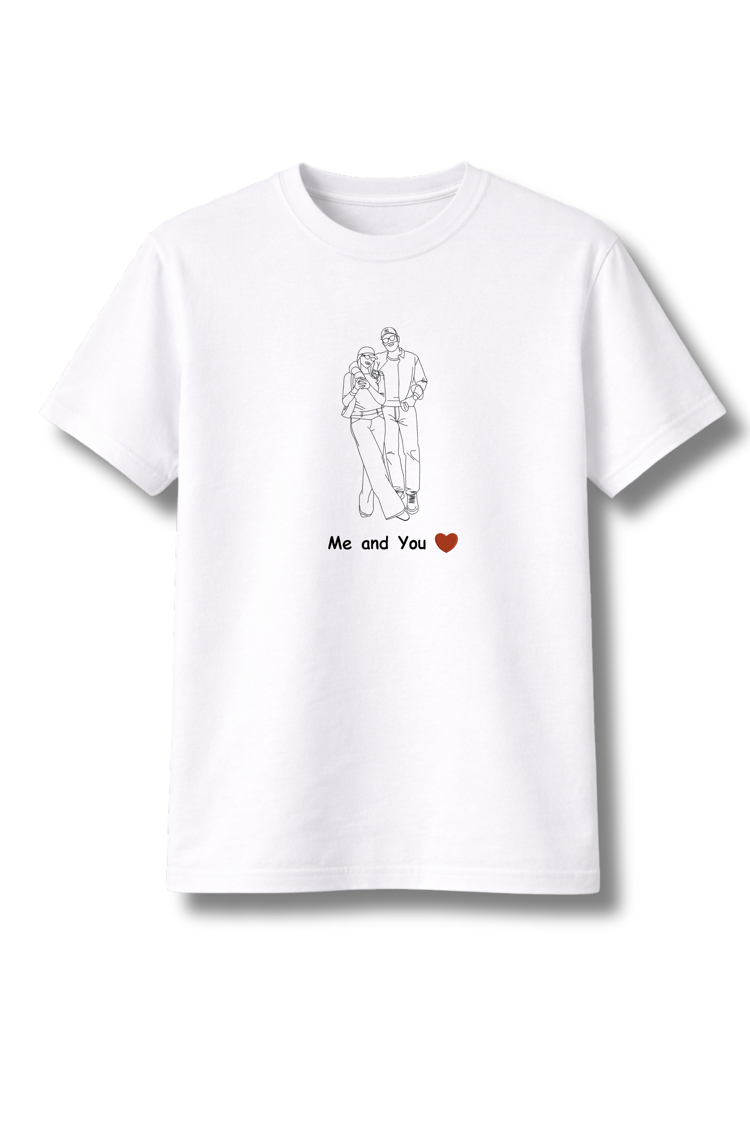 Custom Photo Embroidered T-shirt