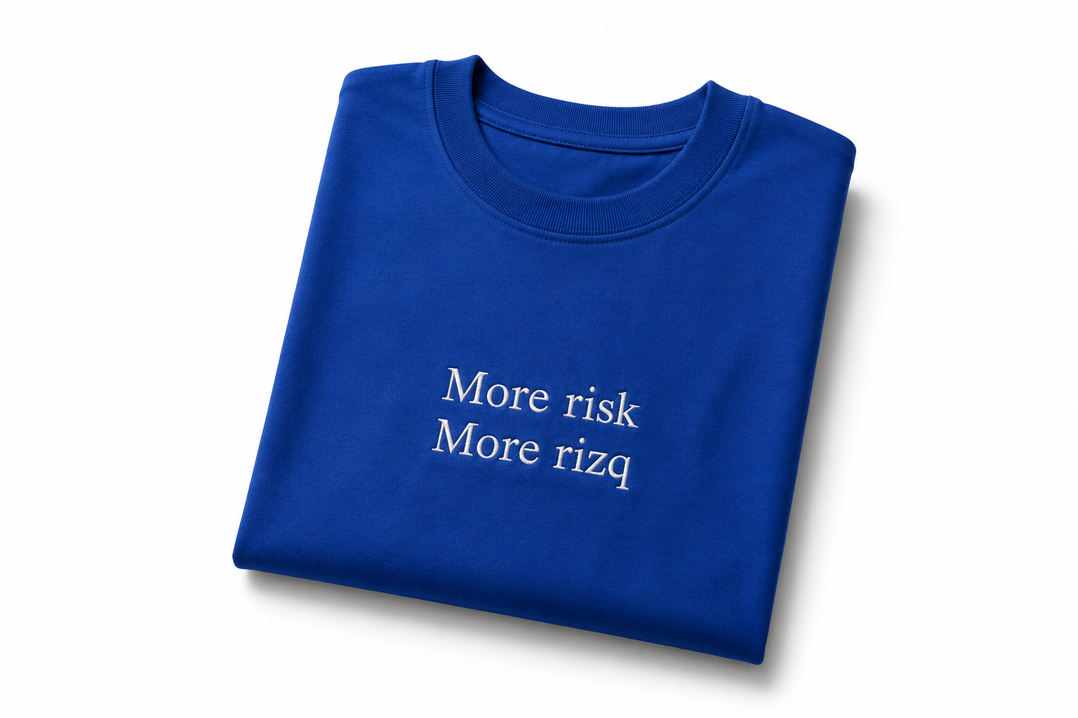 T-shirt “More Risk More Rizq”