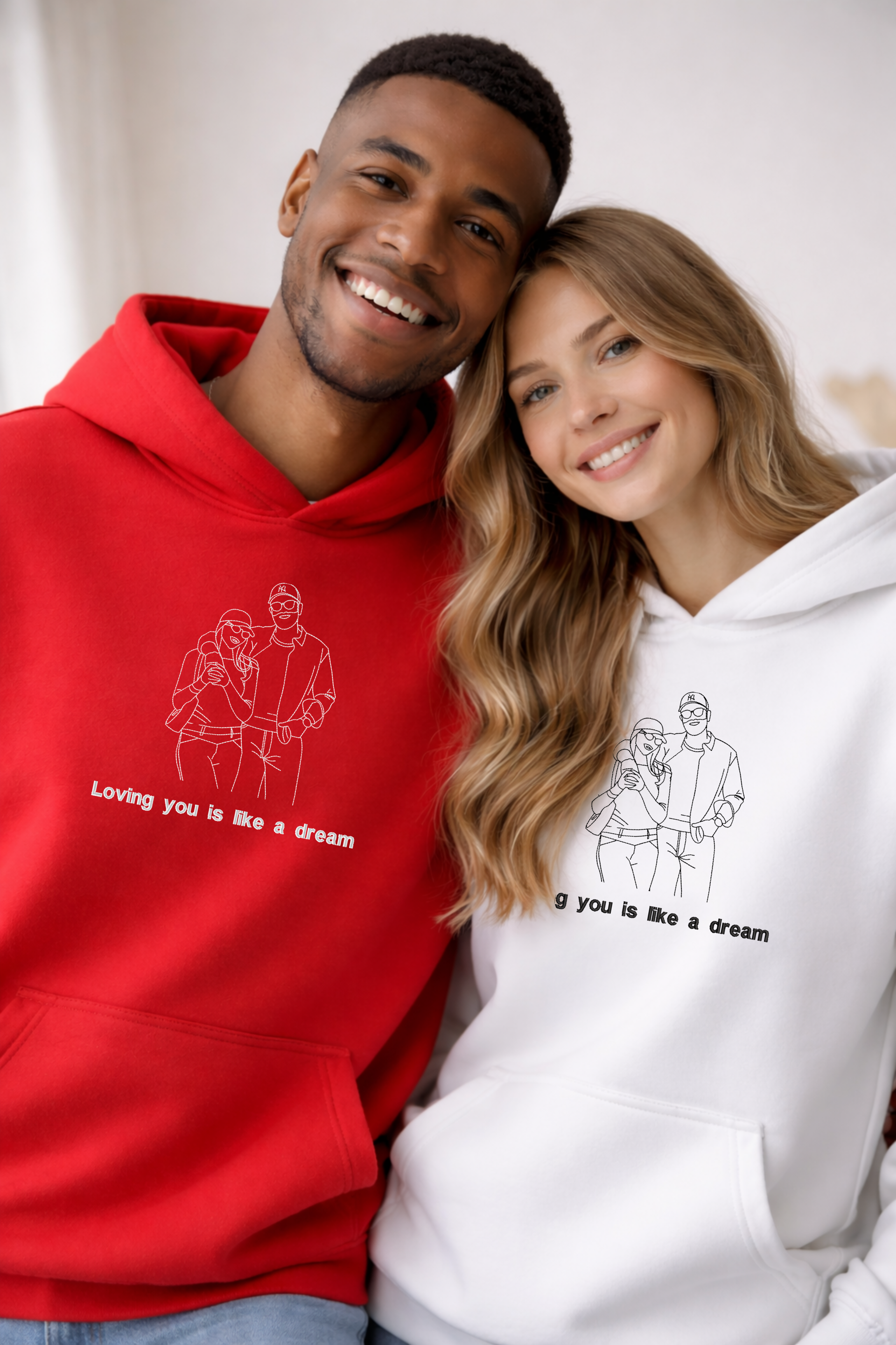 Custom Photo Embroidered Hoodie
