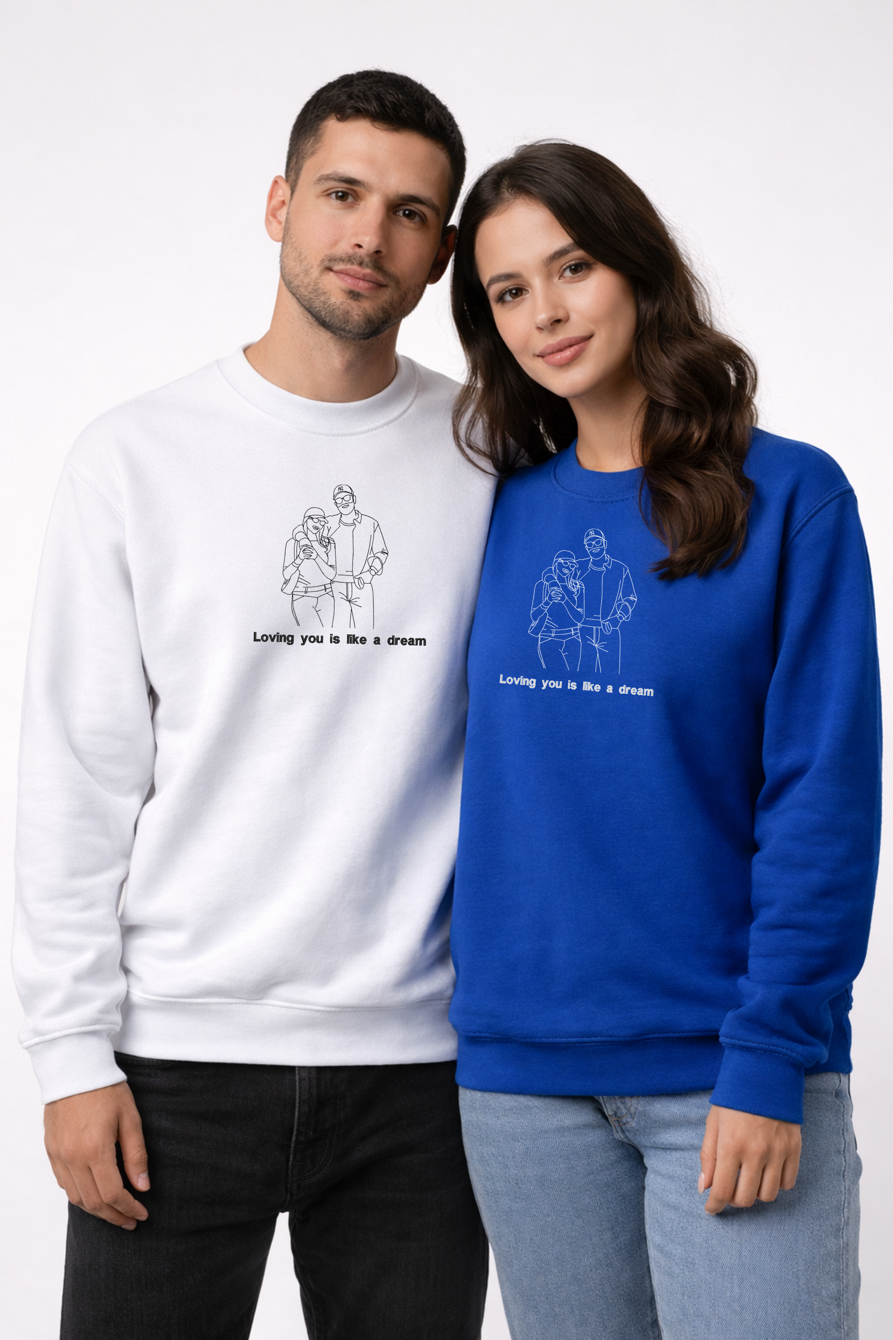 Custom Photo Embroidered Sweatshirt