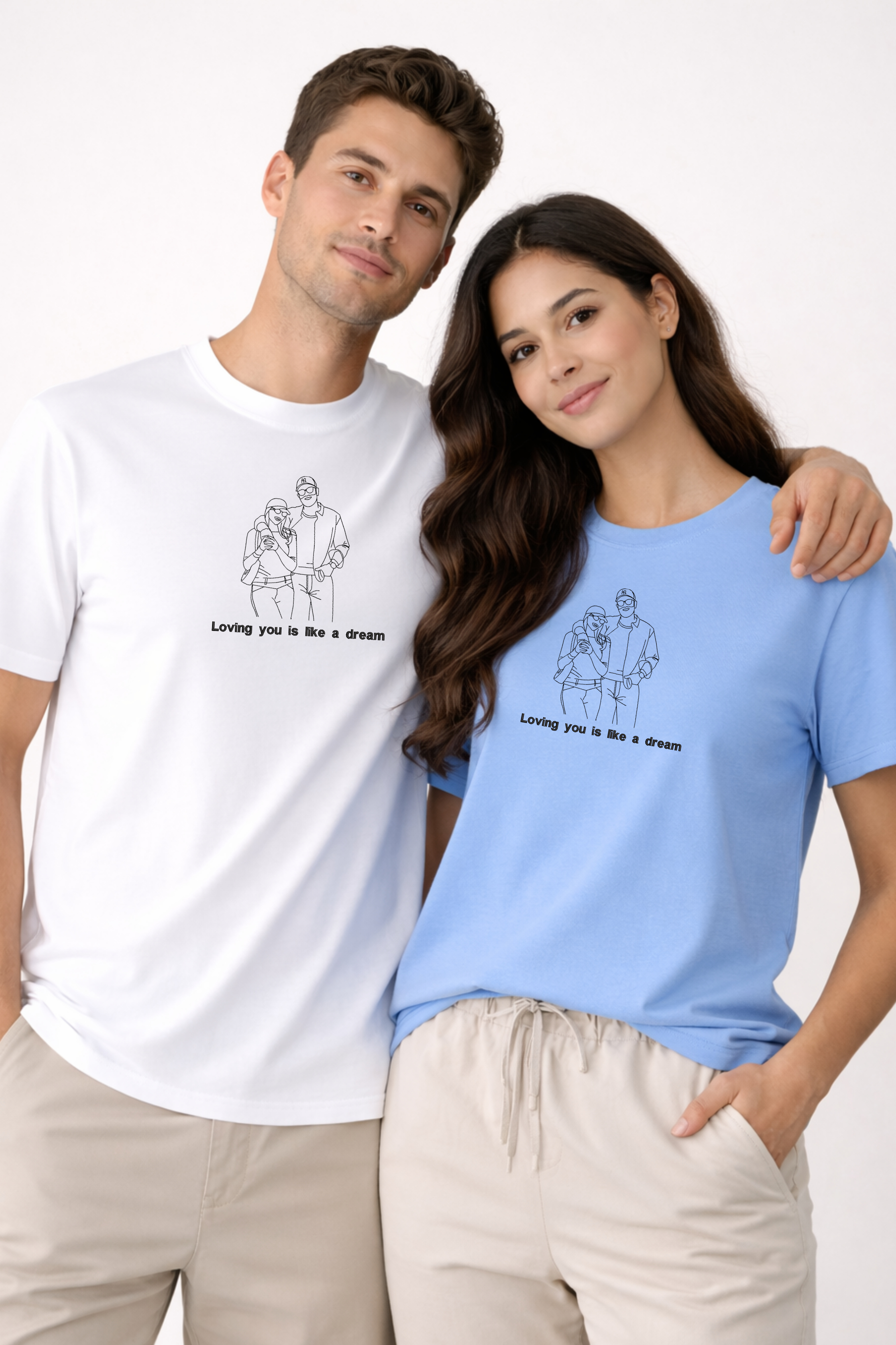 Custom Photo Embroidered T-shirt