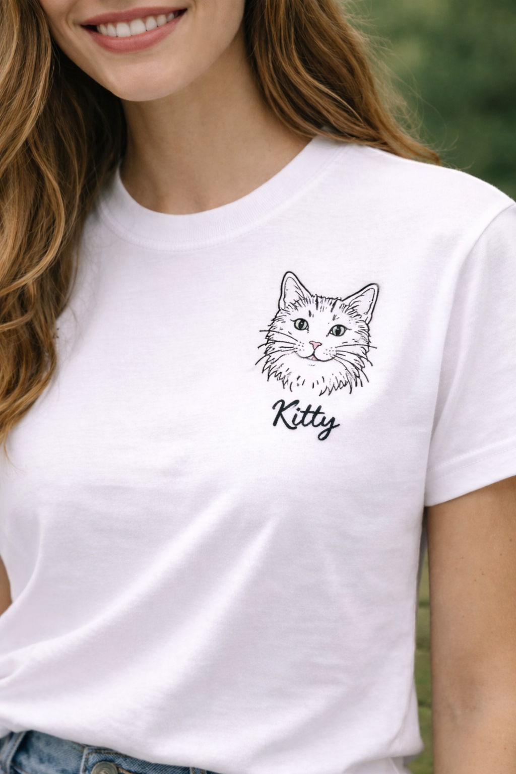 Custom Pet Embroidery T-Shirt