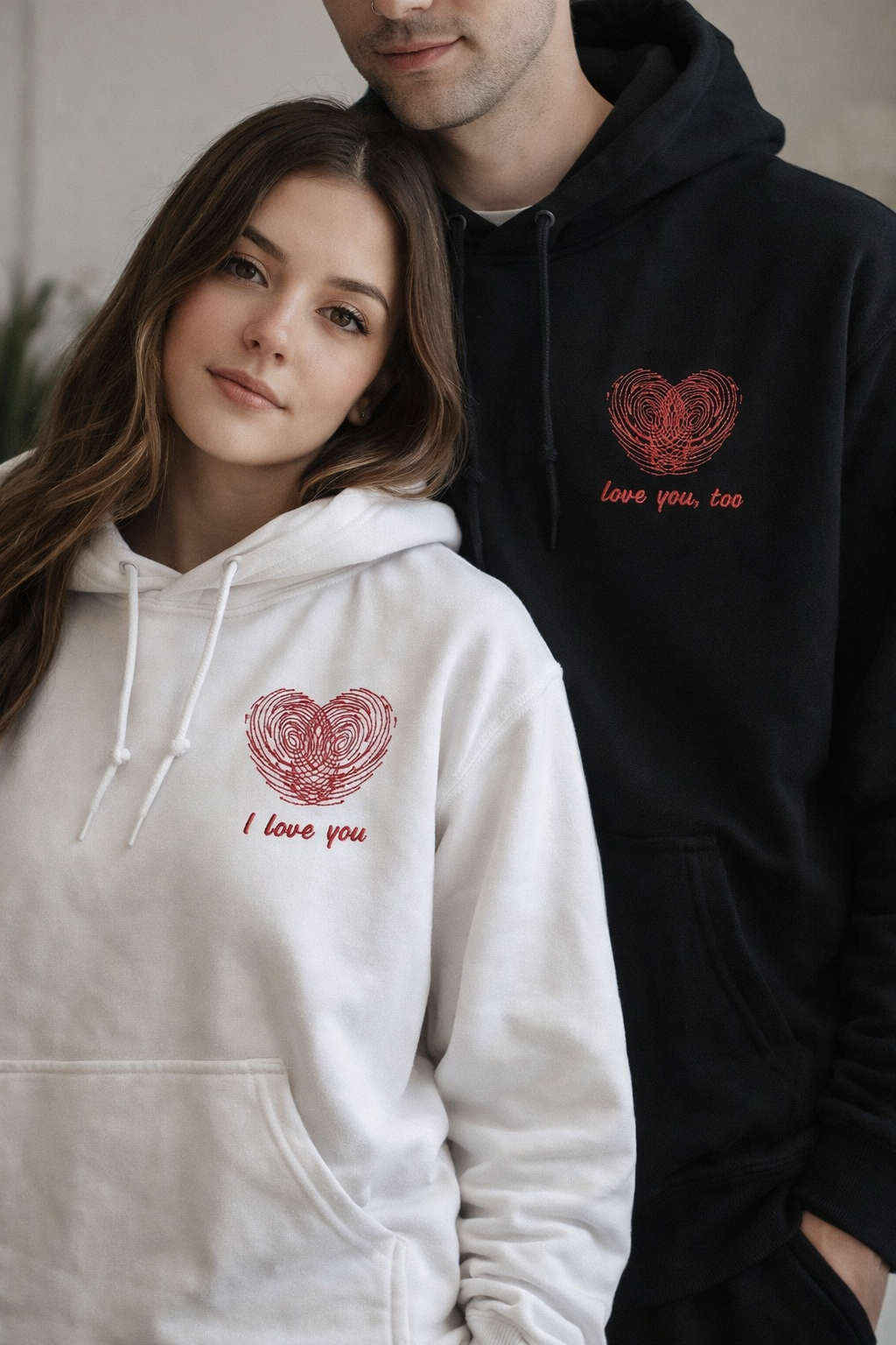 Matching Embroidery Hoodies