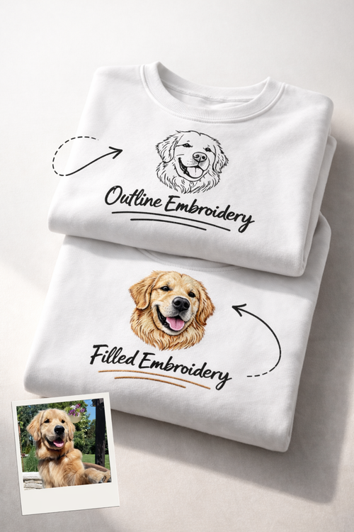 Custom Pet Embroidery Sweatshirt