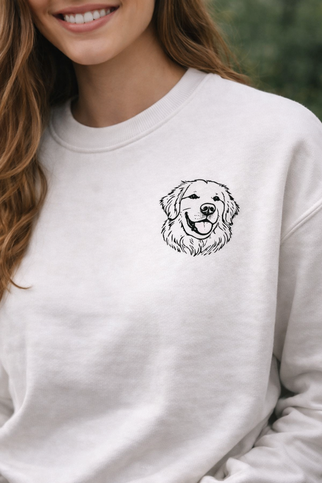 Custom Pet Embroidery Sweatshirt