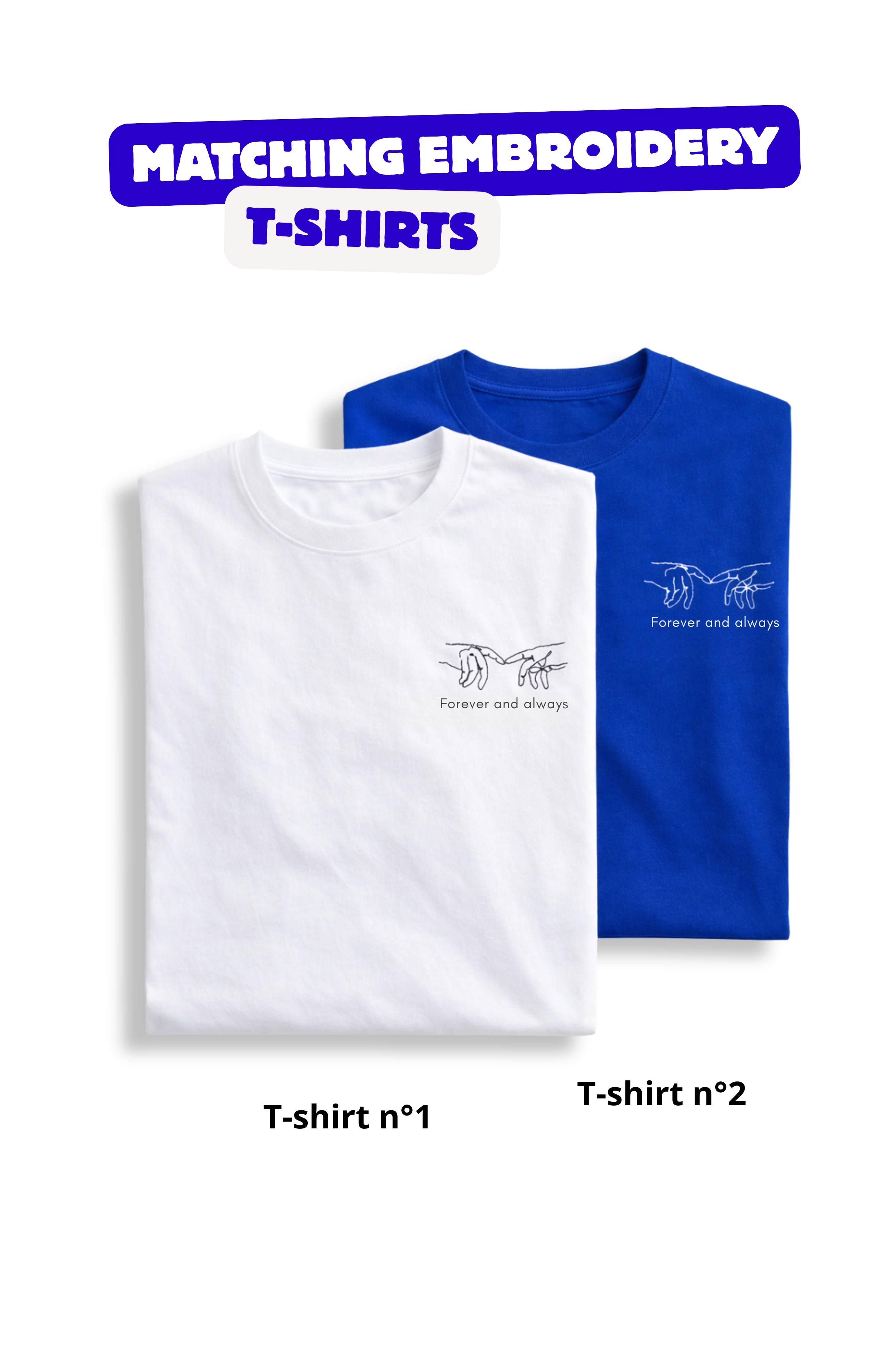 Matching Embroidery T-shirts